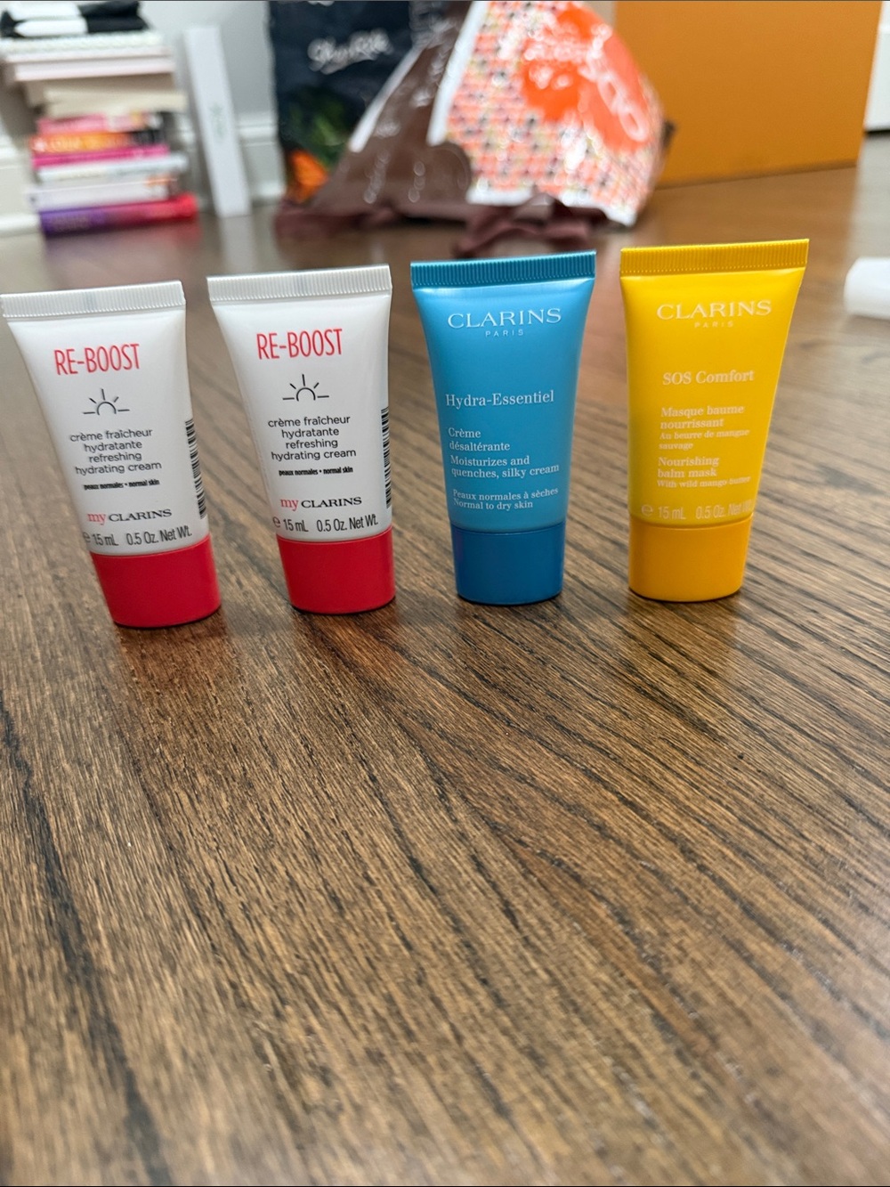 Bundle of 4 travel size Clarins creams